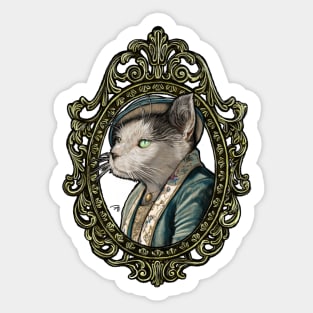 Cat Cameo: Lady Grumble Sticker